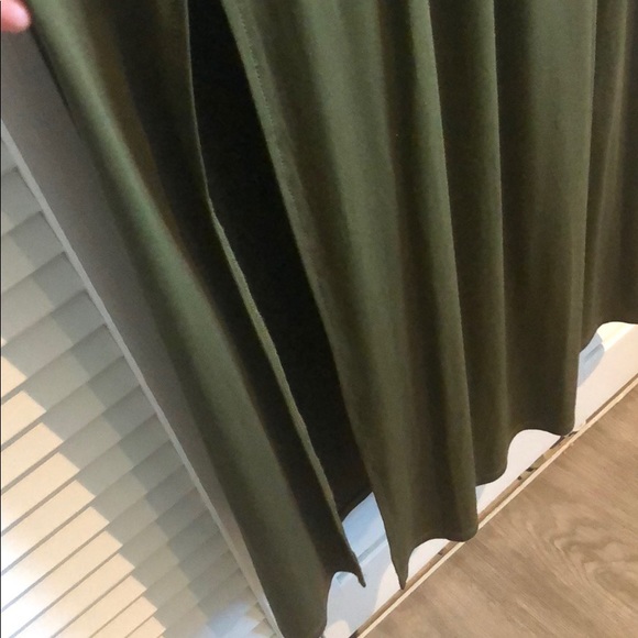 NWT Olive Green Sleeveless Maxi Dress - Picture 3 of 6
